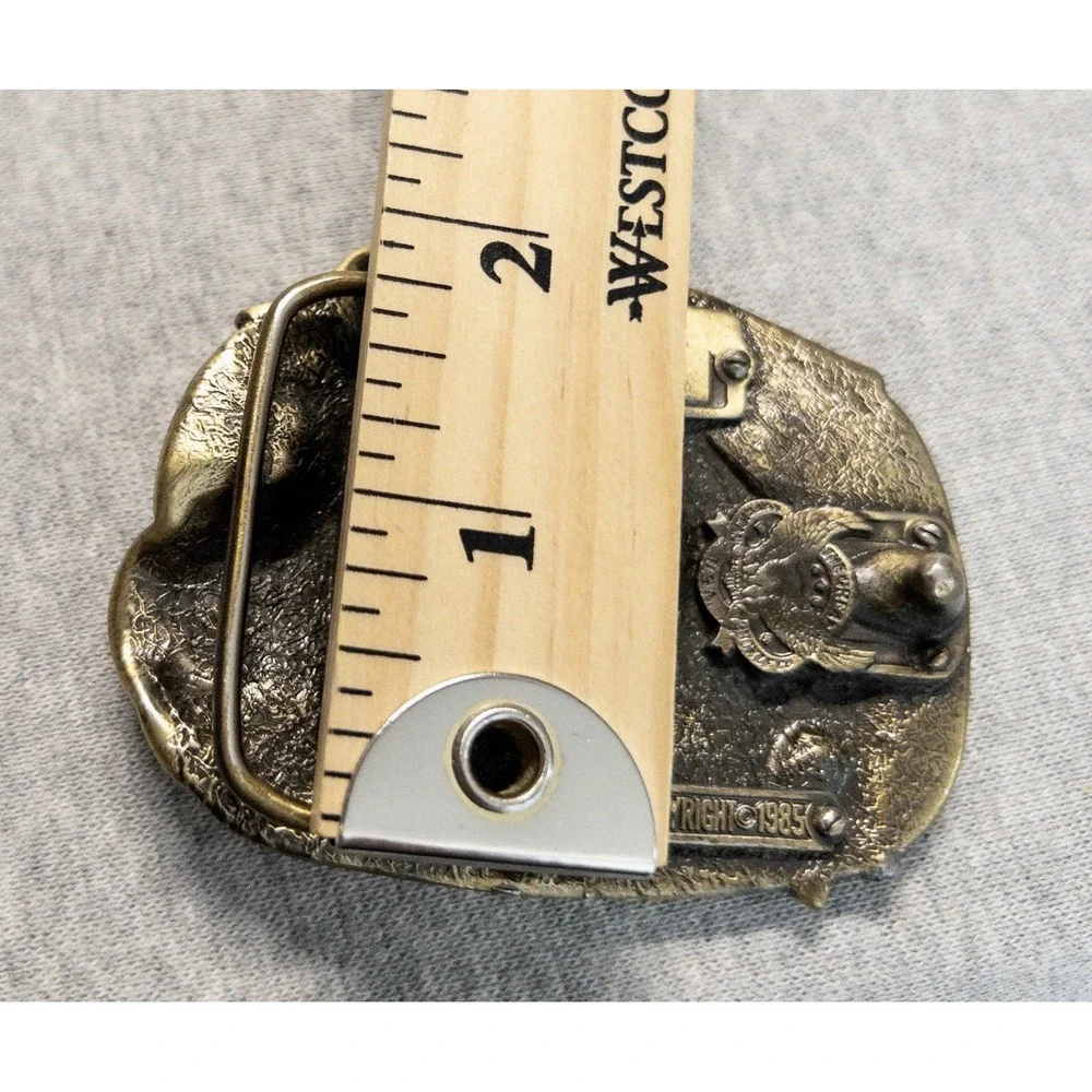 Vtg‎ 1985 ATV Rider All Terrain Vehicle Belt Buckle Great American Buckle Co.